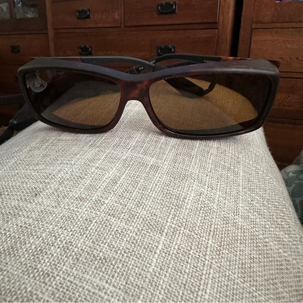 Brown Rectangular Sunglasses